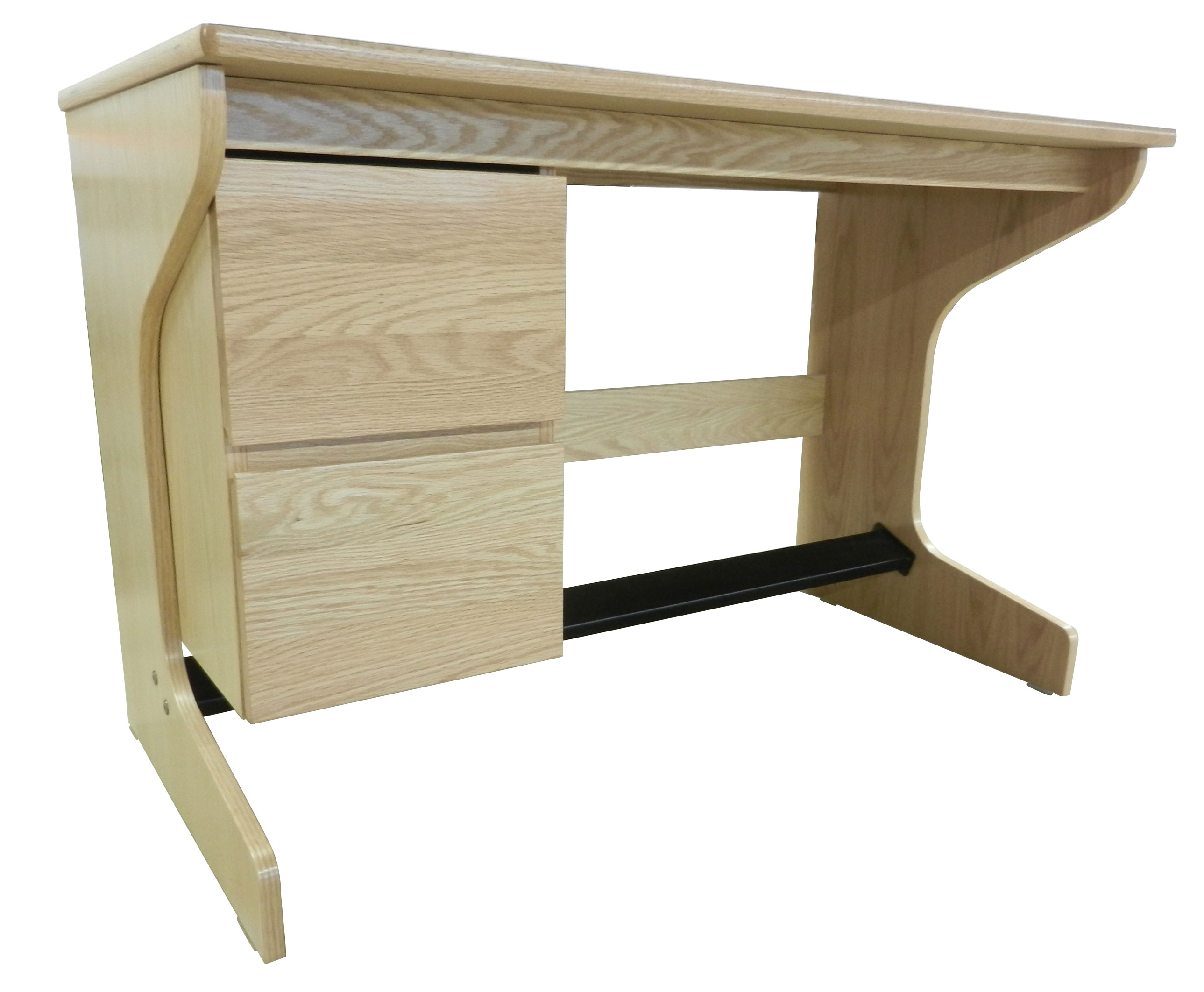 Nittany Cantilever Desk with Hanging Pedestal\/Storage Options